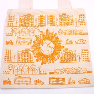 City Life Big Cotton Shopping Bag