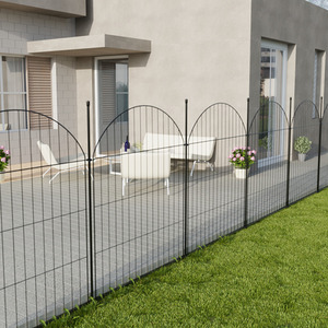 Breeins 5 Panels Metal Garden Fences