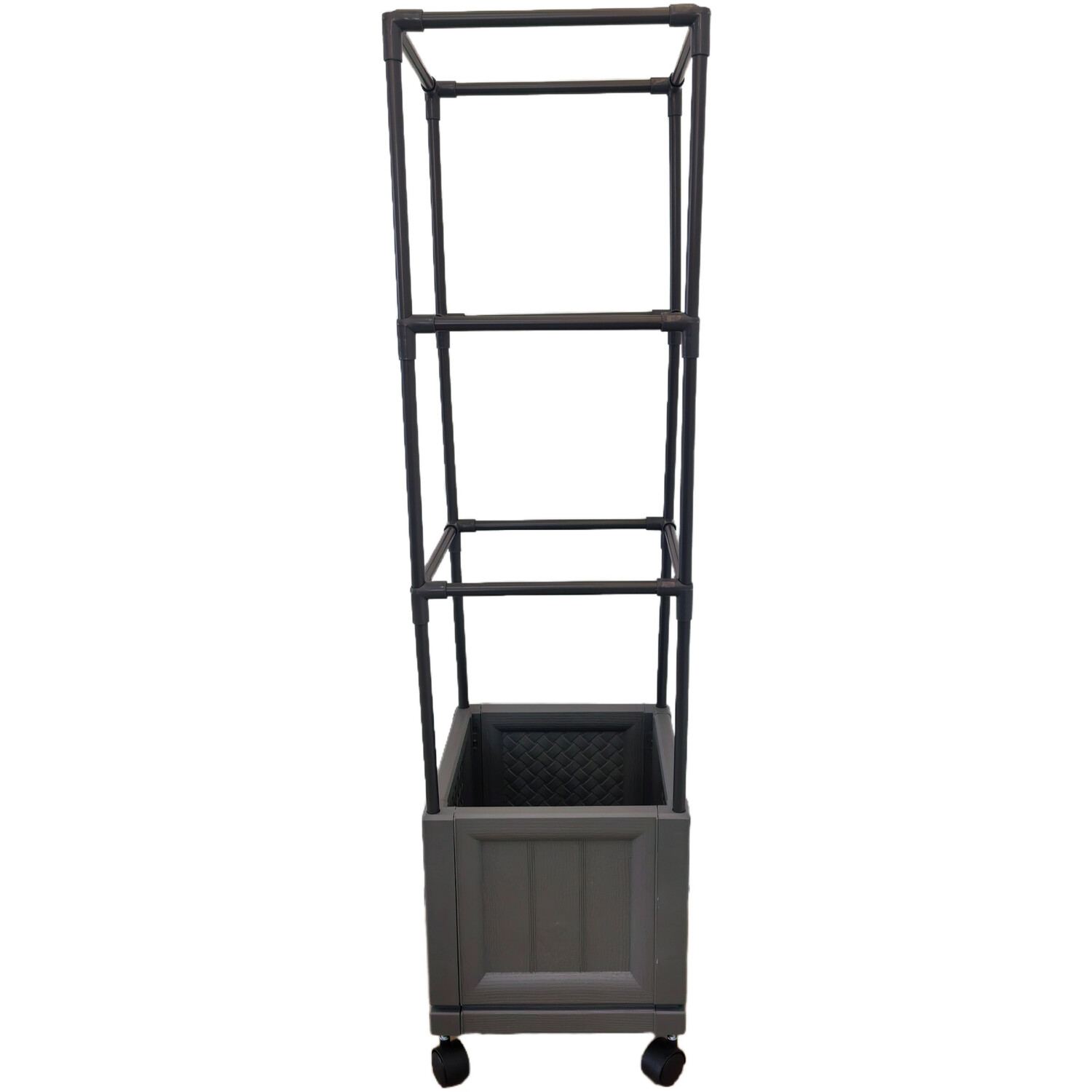 Grow Planter with Frame and Wheels - Black