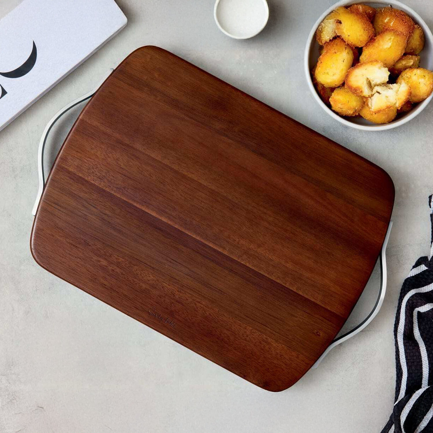 Image of Rectangular Butchers Block - Brown
