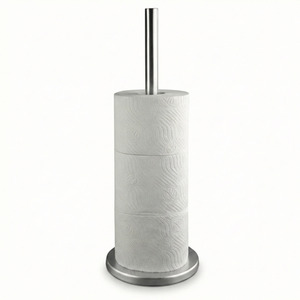 Stainless Steel Free Standing Toilet Roll Holder