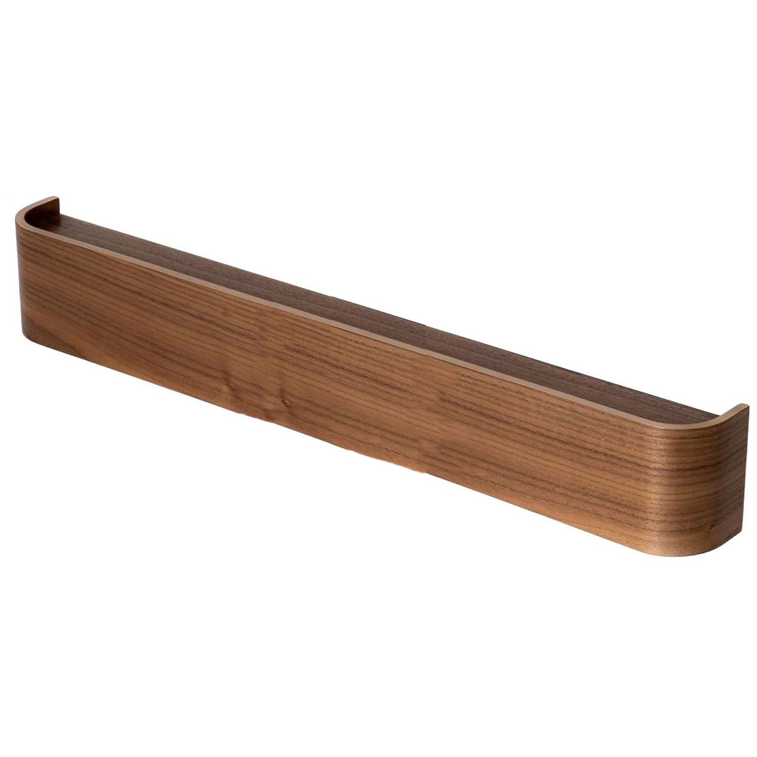 Wall-mounted Coat Rack With 8 Hidden Hooks - Walnut
