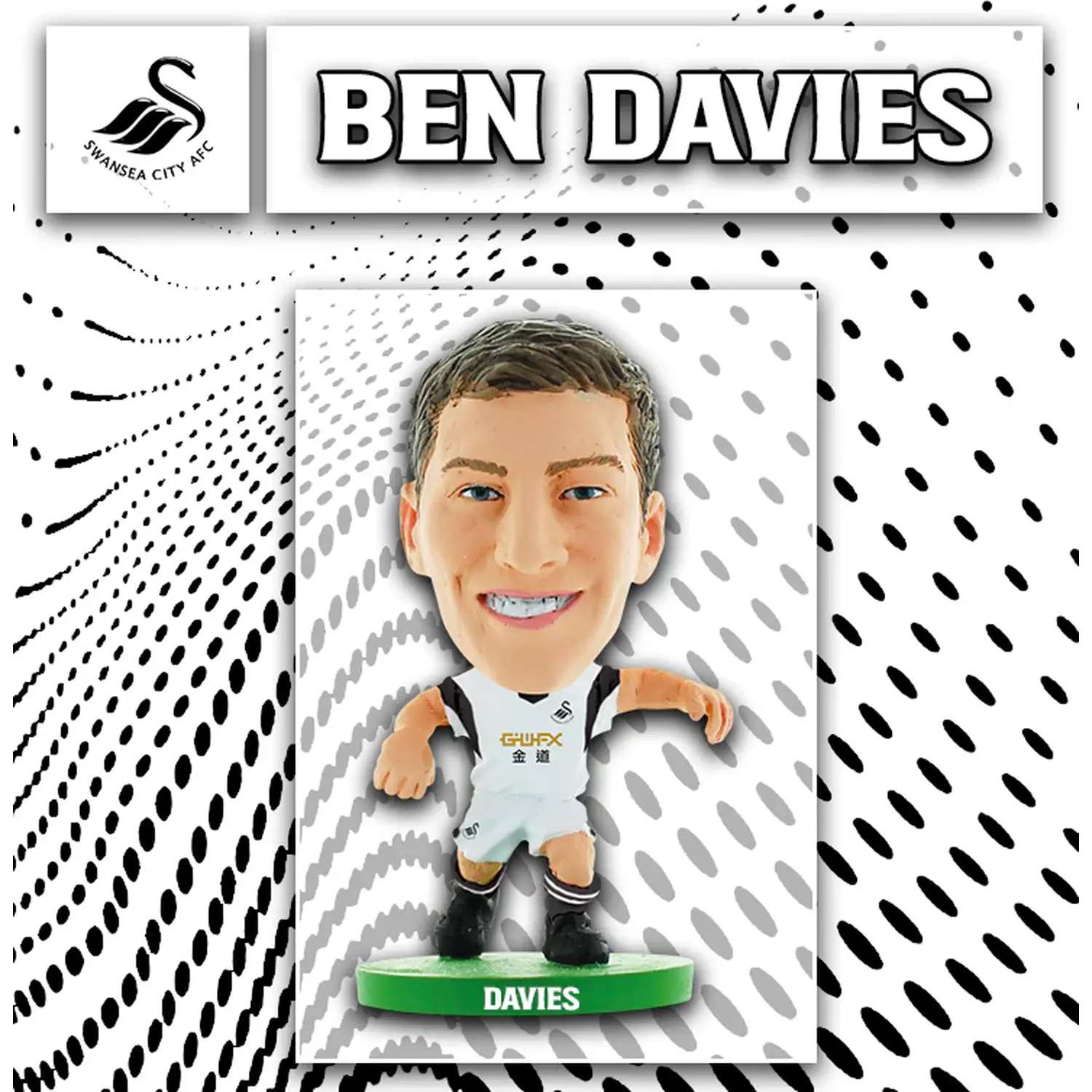 SoccerStarz Swansea Ben Davies Home Kit 2014 version 5cm Figure - White