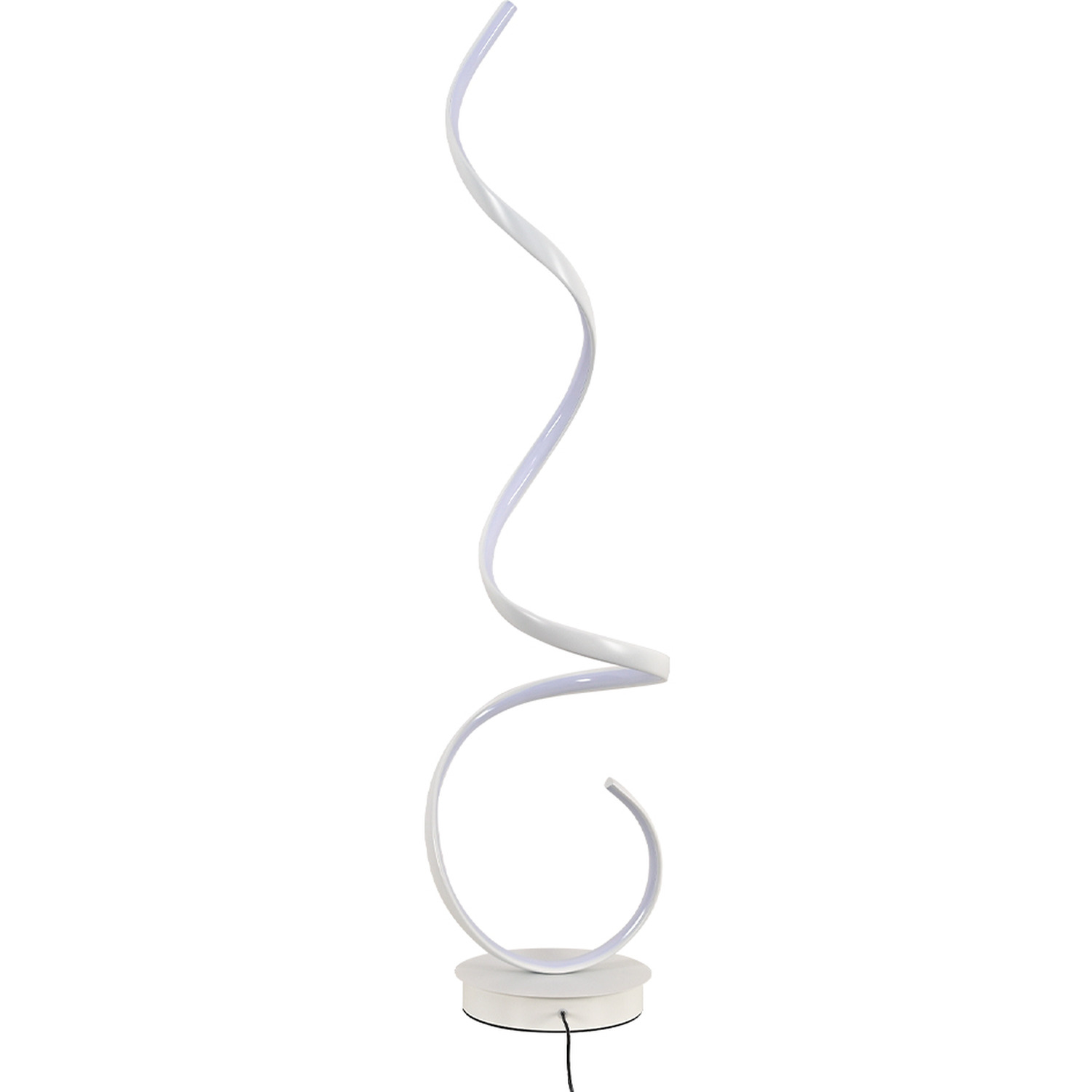 Chic Spiral LED Floor Lamp - White