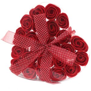 Set of Luxury Soap Flower Hearts Romantic Gift Bath Decor