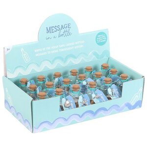 Beach Message in a Bottle Souvenirs with Shells Charms Display Set