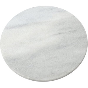 Salerno White Marble Lazy Susan