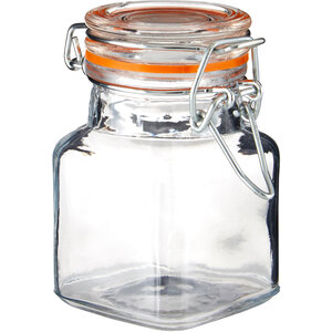 Luca Set of 4 Luca Clip Top Lid Glass Jars