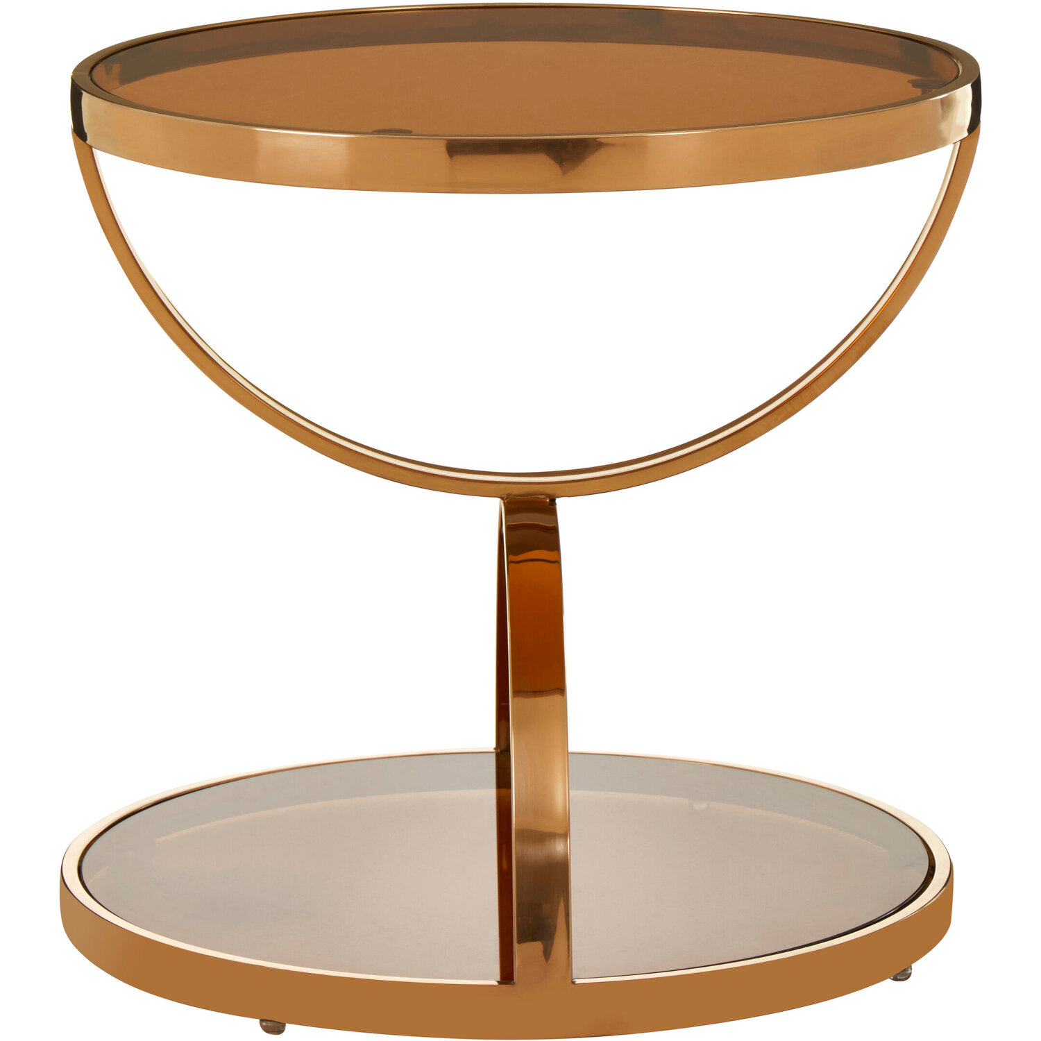 Tula Round Side Table - Gold