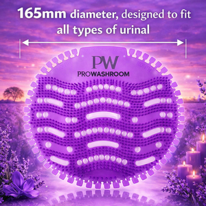 Urinal Mats Pack of 10 Fresh Lavender Scent Anti-Splash and 30 Day Odour Control Individually Wrappe
