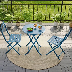 Yaheetech Set of 3 Outdoor Foldable Bistro Set
