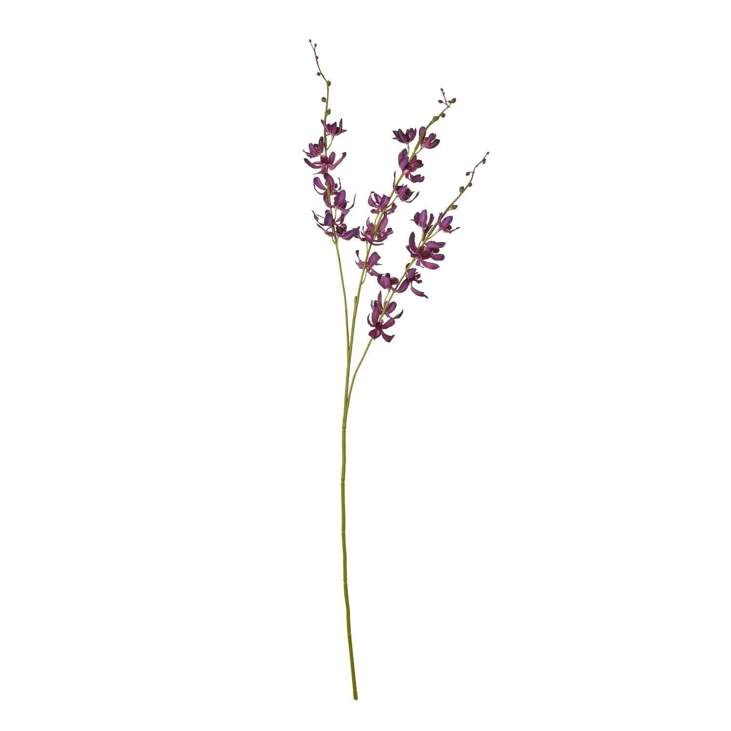 Set of 3 Purple Artificial Cymbidium Sprays - Purple