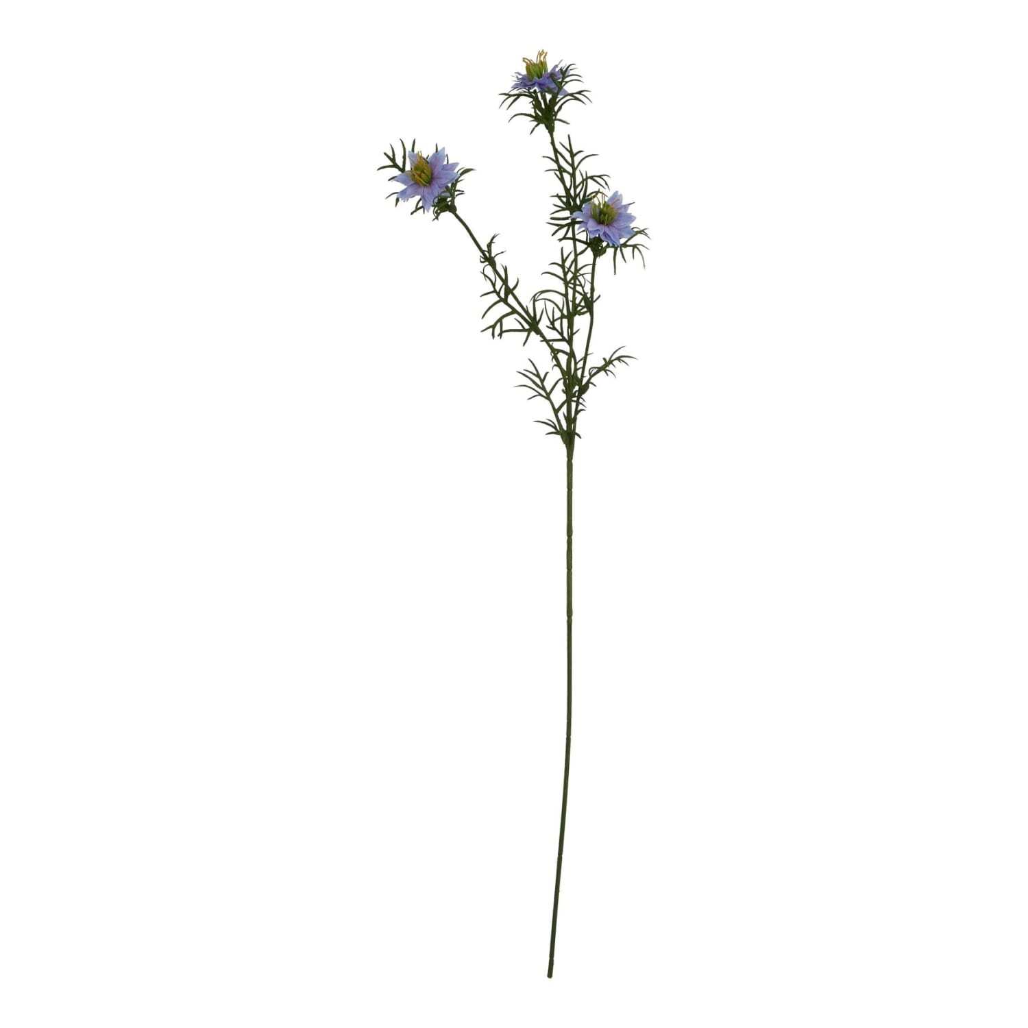 Set of 3 Purple Nigella Artificial Flower Stems - Purple