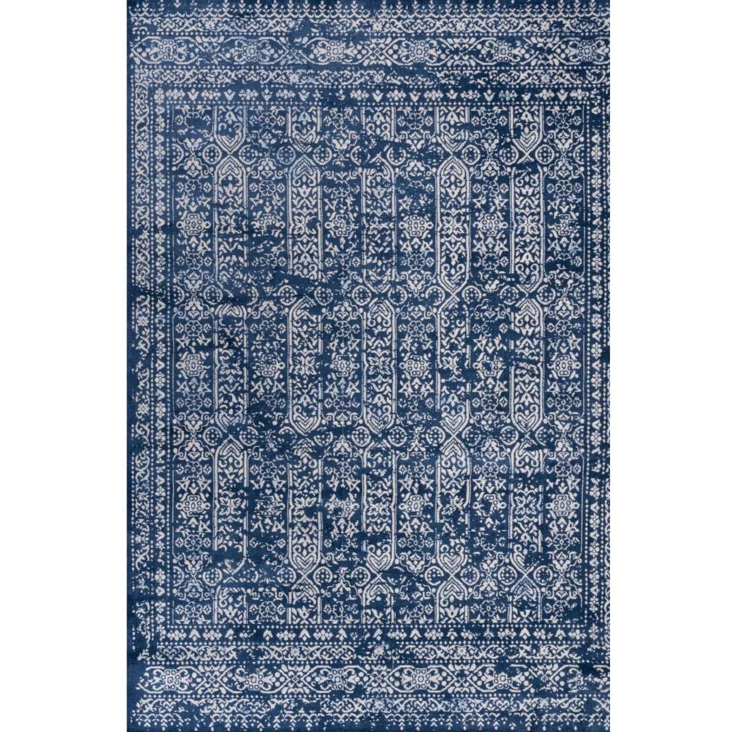 B&Q - Montana Blue Oriental Area Rug And Runner Soft Durable Pet Friendly Easy To Clean Living Room Bedroom Hallway 3716Bl - Image 3