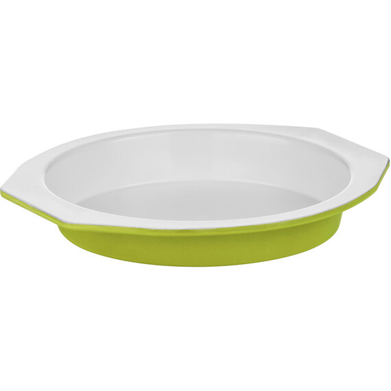 Ecocook Lime Green And White Metal Cake Tin