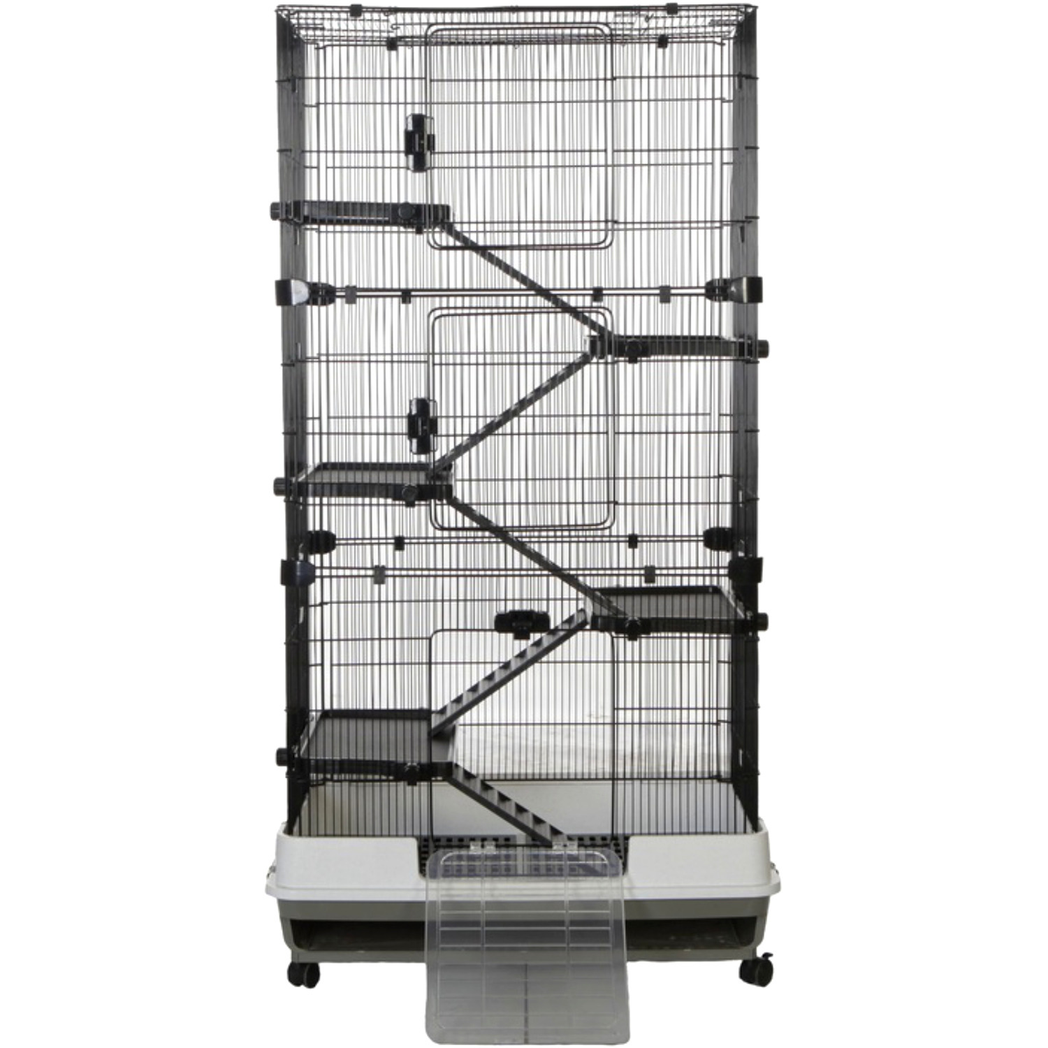Little Friends Chatsworth Triple 80cm Small Animal Rat Cage - Grey/White, Grey