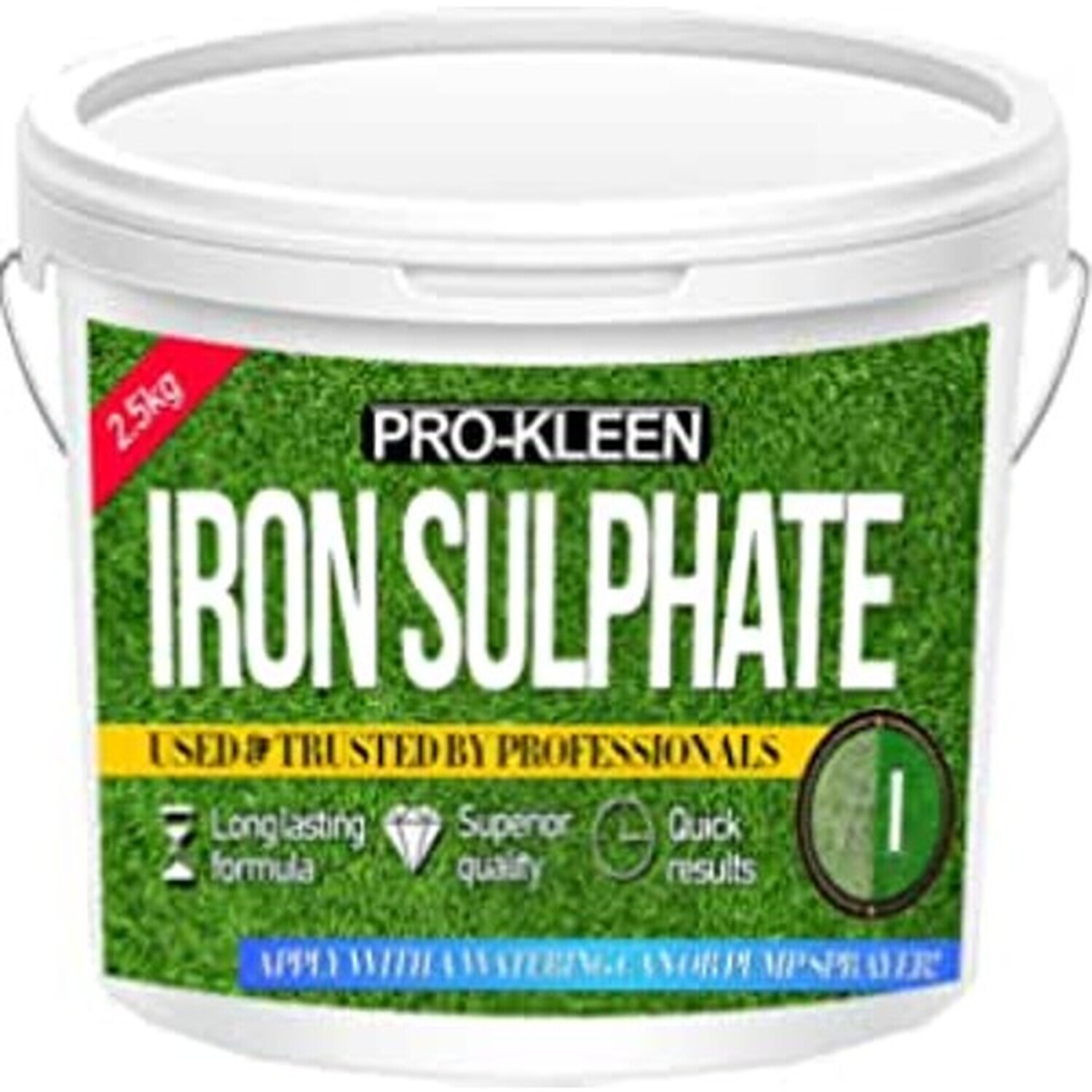 Iron Sulphate PREMIUM Pure Lawn Tonic Conditioner and Turf Hardener - White / 2.5l