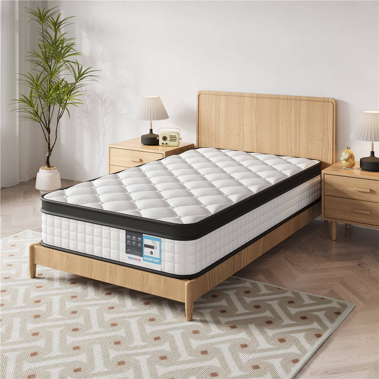 Memory Foam Mattress With Airy Mesh - White Single