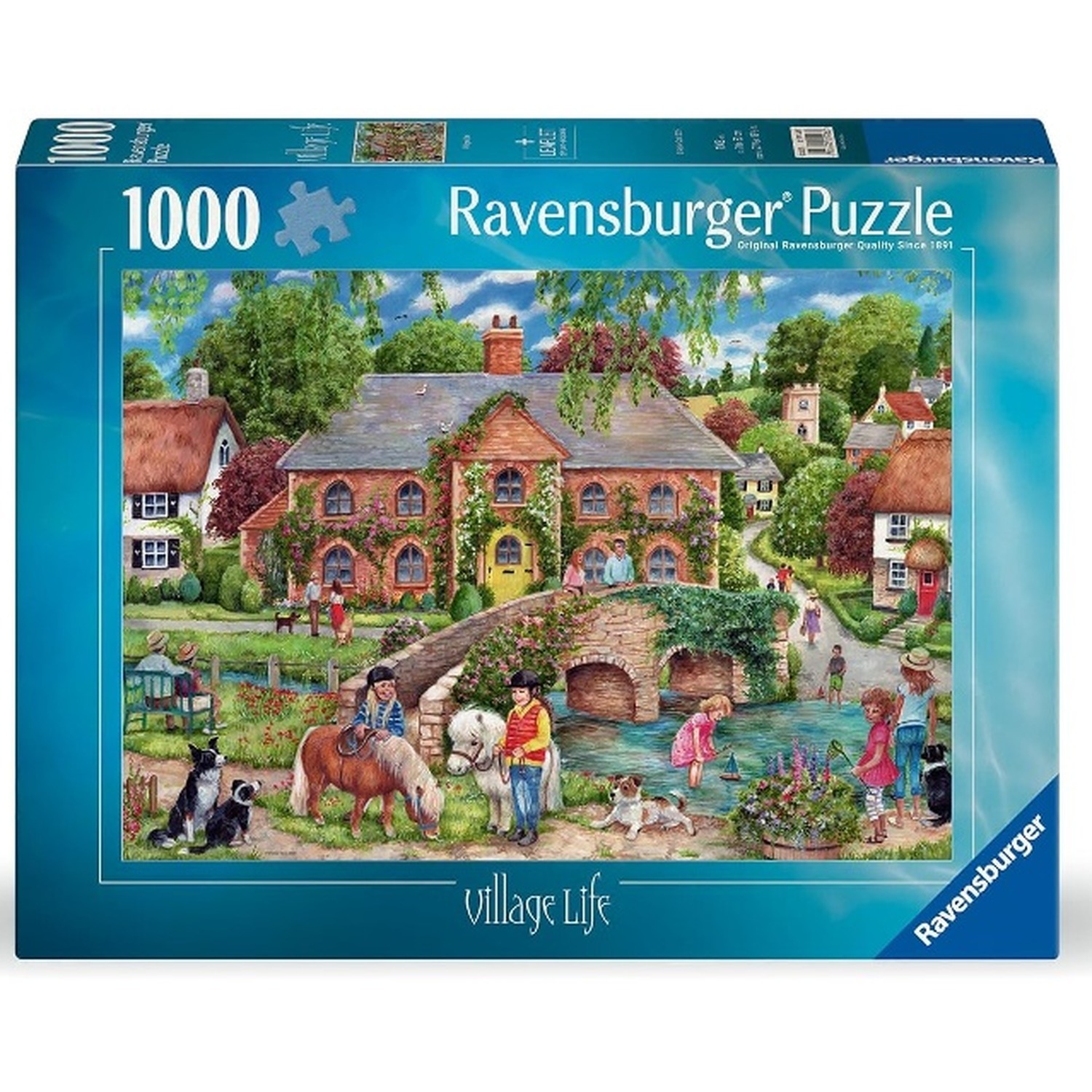 Village Life 1000 Piece Puzzle - Various Colours