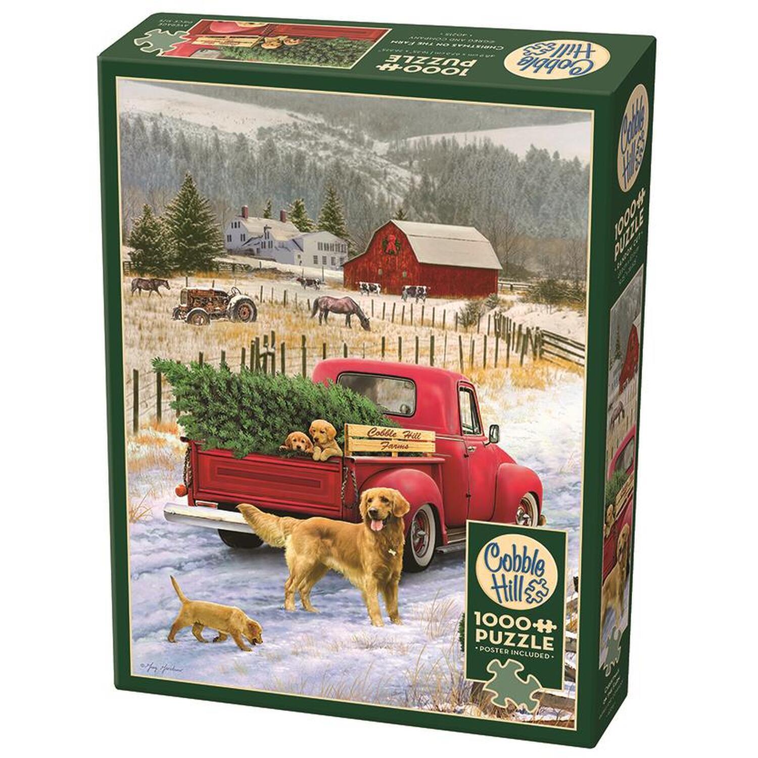 Christmas On The Farm 1000 Piece Jigsaw Puzzle
