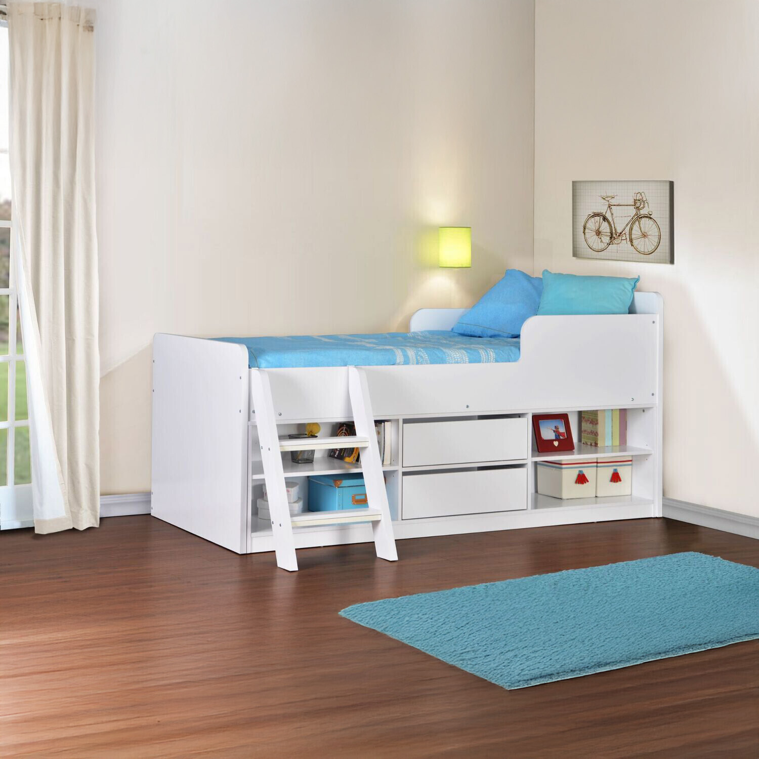 Seconique Felix Low Sleeper Bed - White