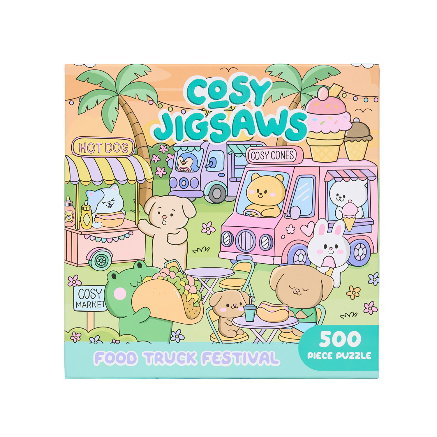 Hinkler Cosy Jigsaws Food Truck Festival 500 Piece Jigsaw Puzzle