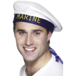 Smiffys Mens Marine Sailors Hat