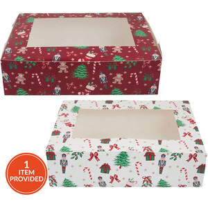 Christmas Printed Cake Box