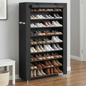 SONGMICS 10-Tier Shoes Rack,Shoe Storage Cabinet,Shoe Organiser