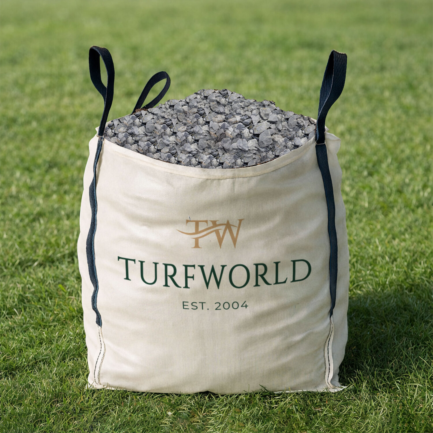 Turfworld 40Mm Decorative Grey Slate 850Kg Bulk Bag - Grey