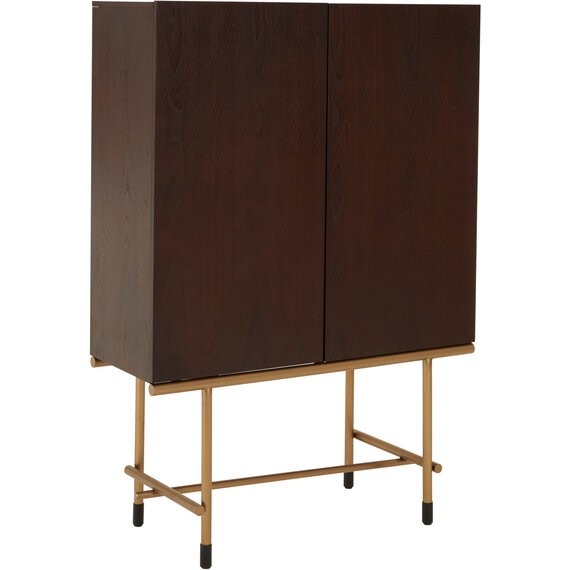 Delta Walnut Veneer Drinks Cabinet
