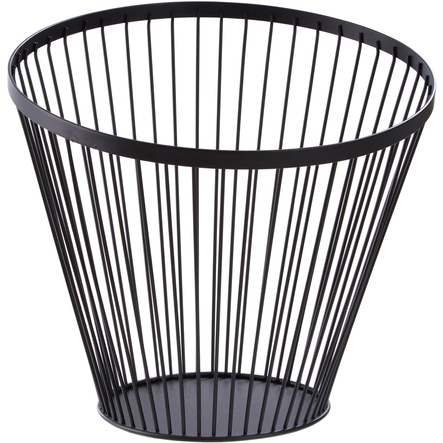Image of Emery Matt Black Wire Tall Basket&hellip;
