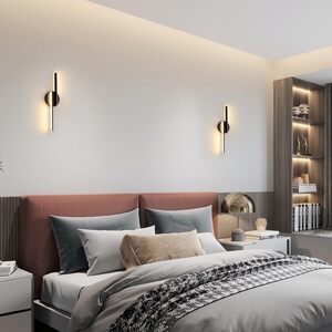 GOECO Wall Light Black Indoor 16 W Modern LED Wall Lamp  3000K Warm Light