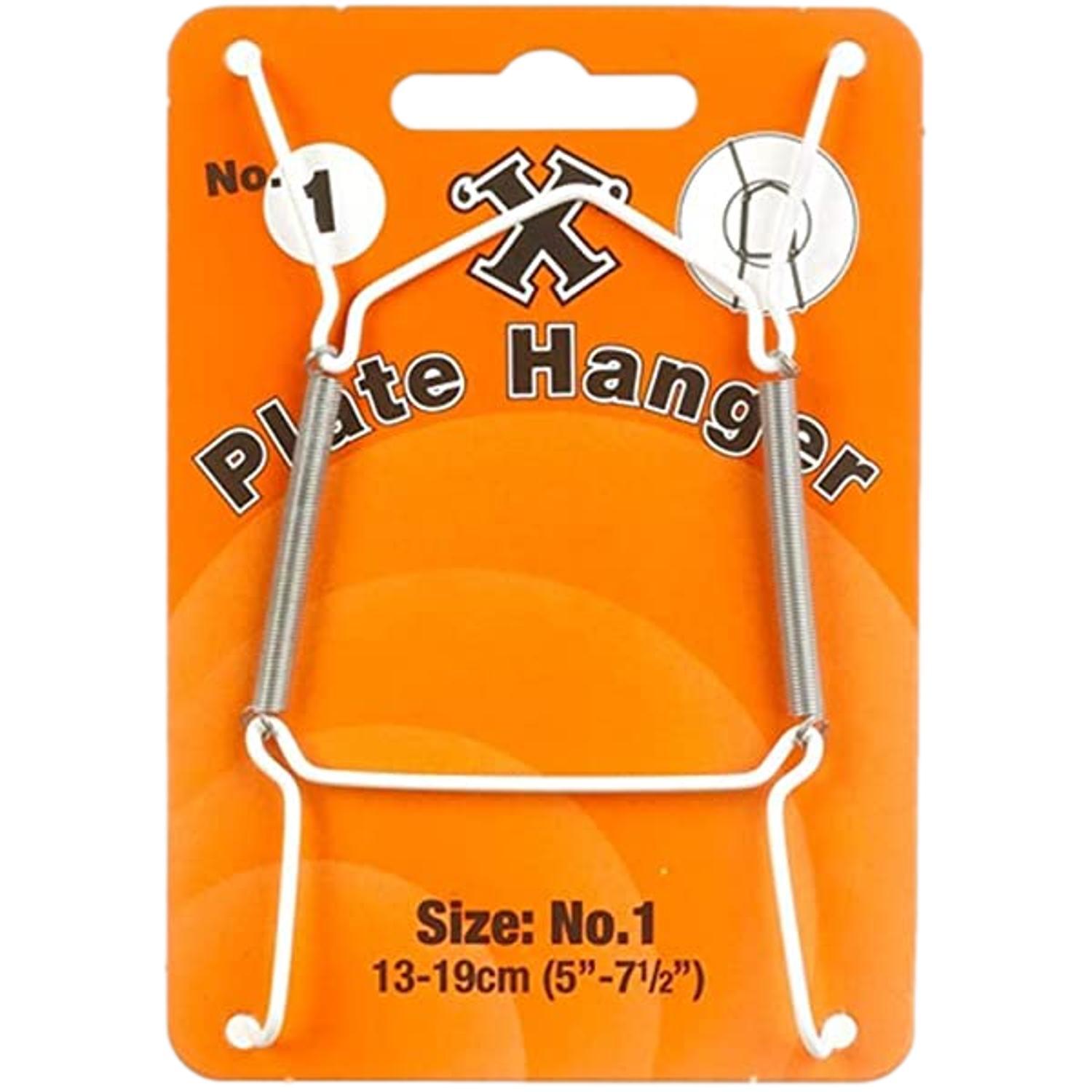 X-Hooks No.1 Small Wall Plate Hanger 13-19Cm - White
