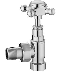 Balterley Angled Radiator Valve Pair - Chrome