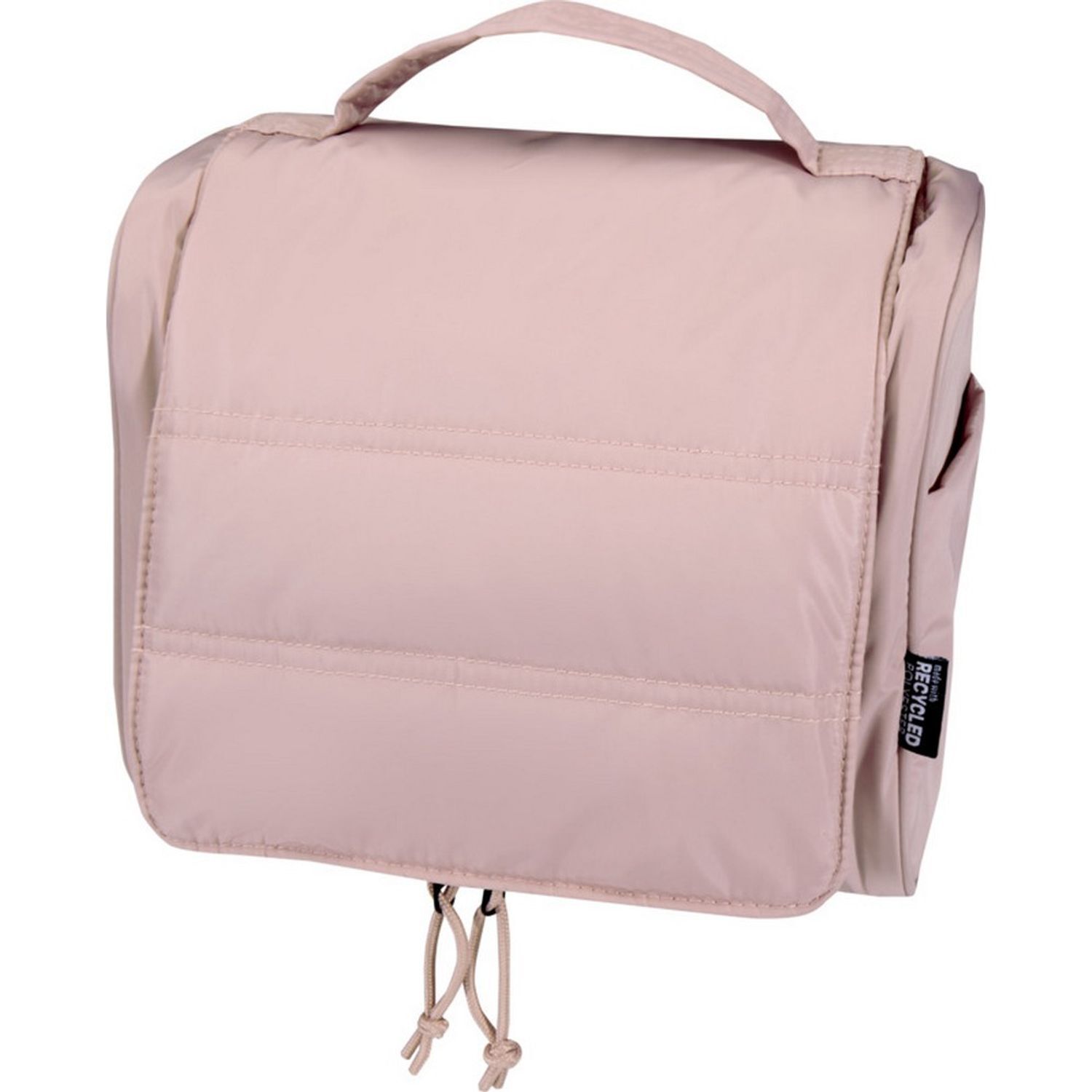 Floso Beauty Hanging Recycled Puffer 8L Toiletry Bag - Dusty Pink