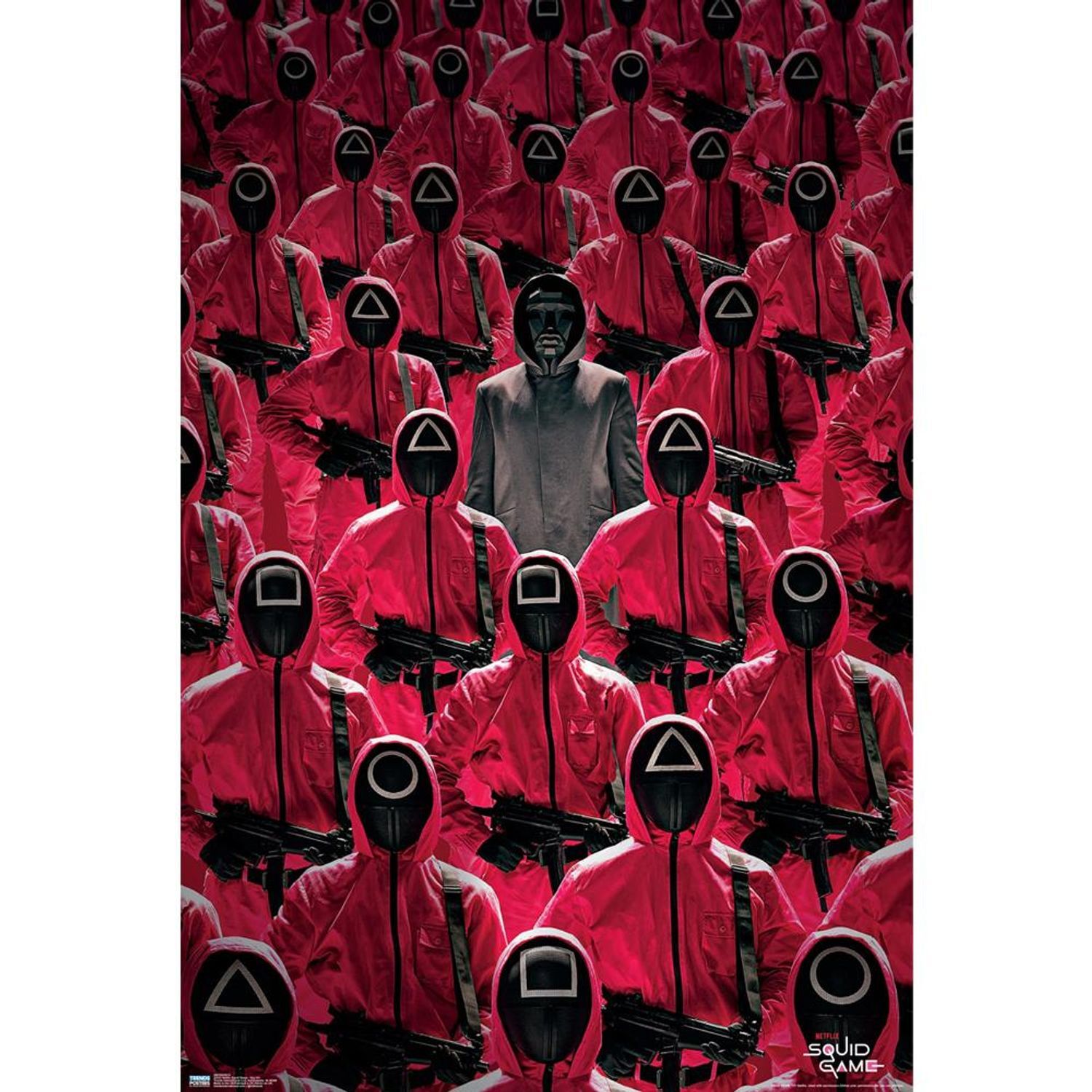 Squid Game Key Art Poster - Pink/Black