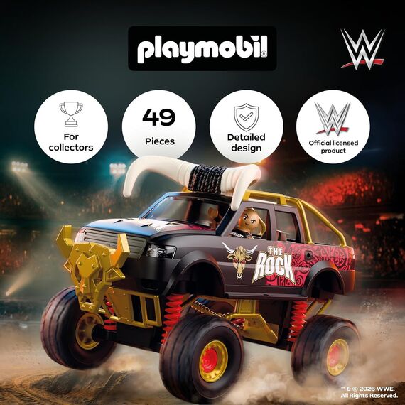 Playmobil WWE The Rock Monster Truck