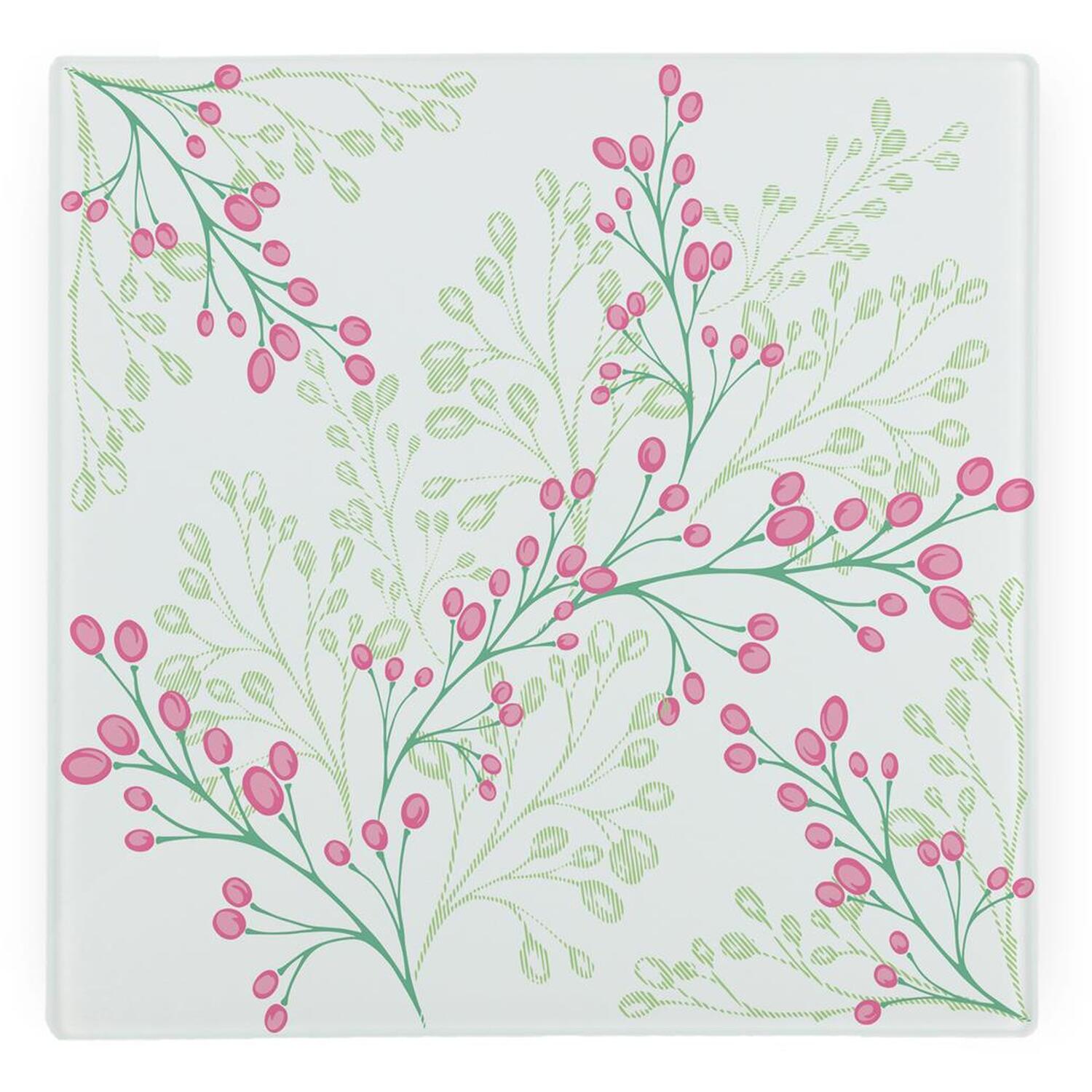 Image of Soft Floral Glass Hot Pot Stand&hellip;