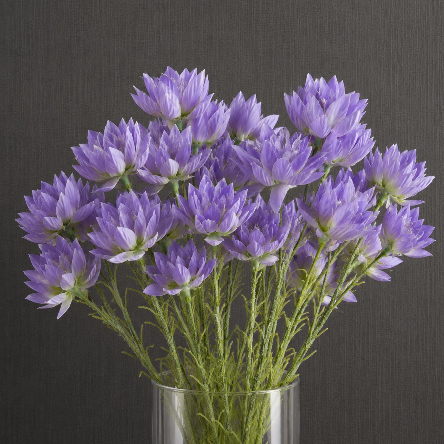 B&Q - Pack Of 6 X 60Cm Purple Starflower Stem30 Flowers - Image 2