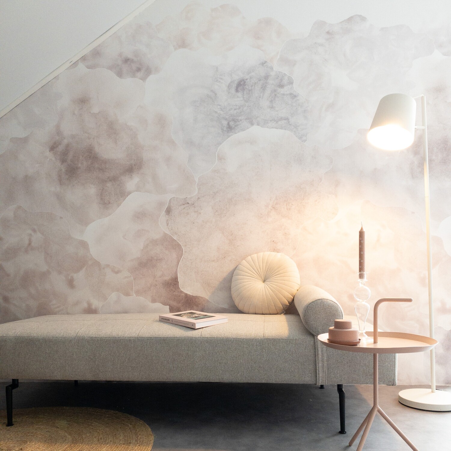 Grandeco Roomblush Dreamy Heaven Beige 4 Lane Wall Mural - Image 3
