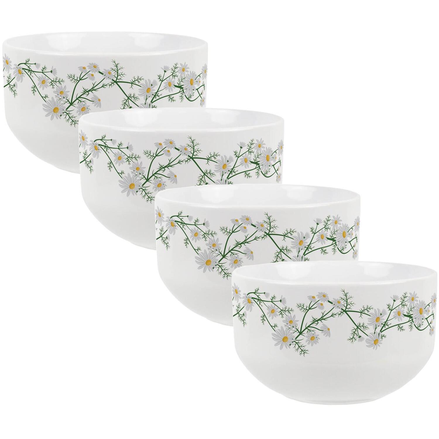 Image of Daisy Chains Ceramic Bowl - White&hellip;