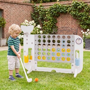 Jumbo Connect Four Game with with Cups Holders Indoor Outdoor-Grey
