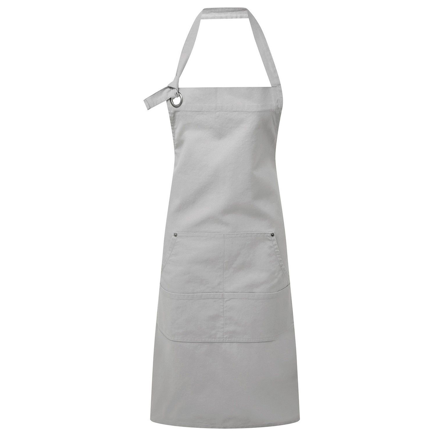 Premier Unisex Adult Cotton Canvas Pocket Apron - Silver