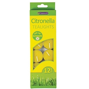 Pack of 12 Citronella Tealights Candles