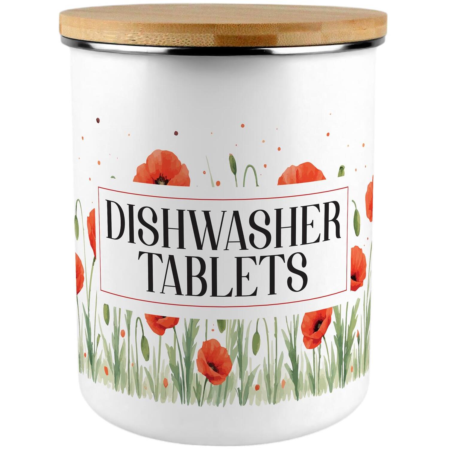 Large Floral Dishwasher Tablets - Poppies Print Homeware Gift - Image 2