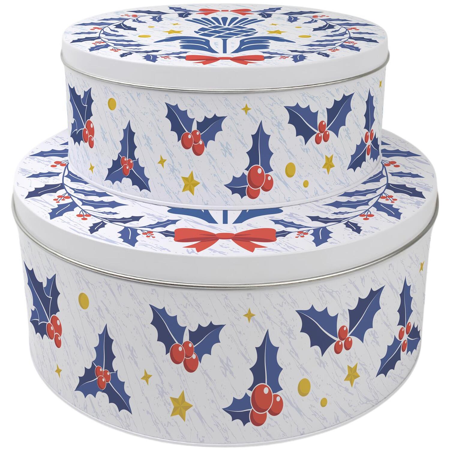 Image of Scottish Thistle Christmas Cake Tin Set&hellip;