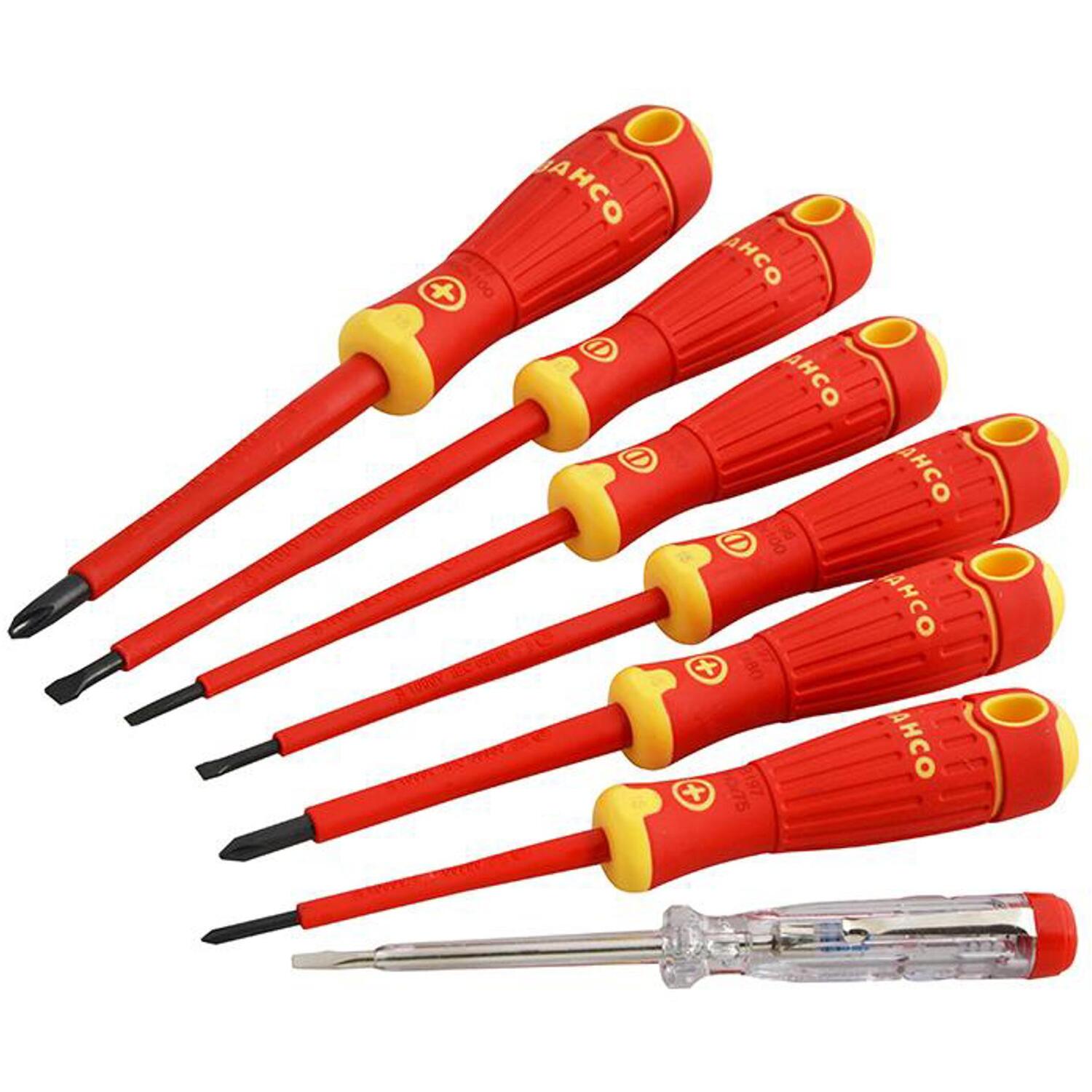 Bahco B220.027 Bahcofit Insulated Screwdriver Set Of 7 Slotted / Phillips - Image 11