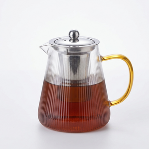 Eden & Willow Ribbed Glass Teapot