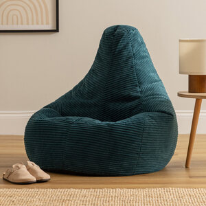 Teal Cord Recliner Bean Bag  shot 18207659